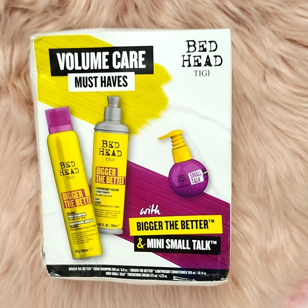 BRAND NEW BED HEAD TIGI BIGGER THE BETTER SET-3CT
